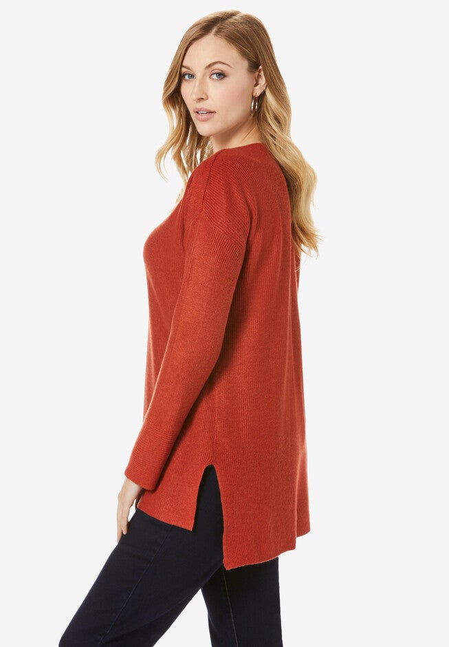 V-Neck Pullover Sweater, , alternate image number 2