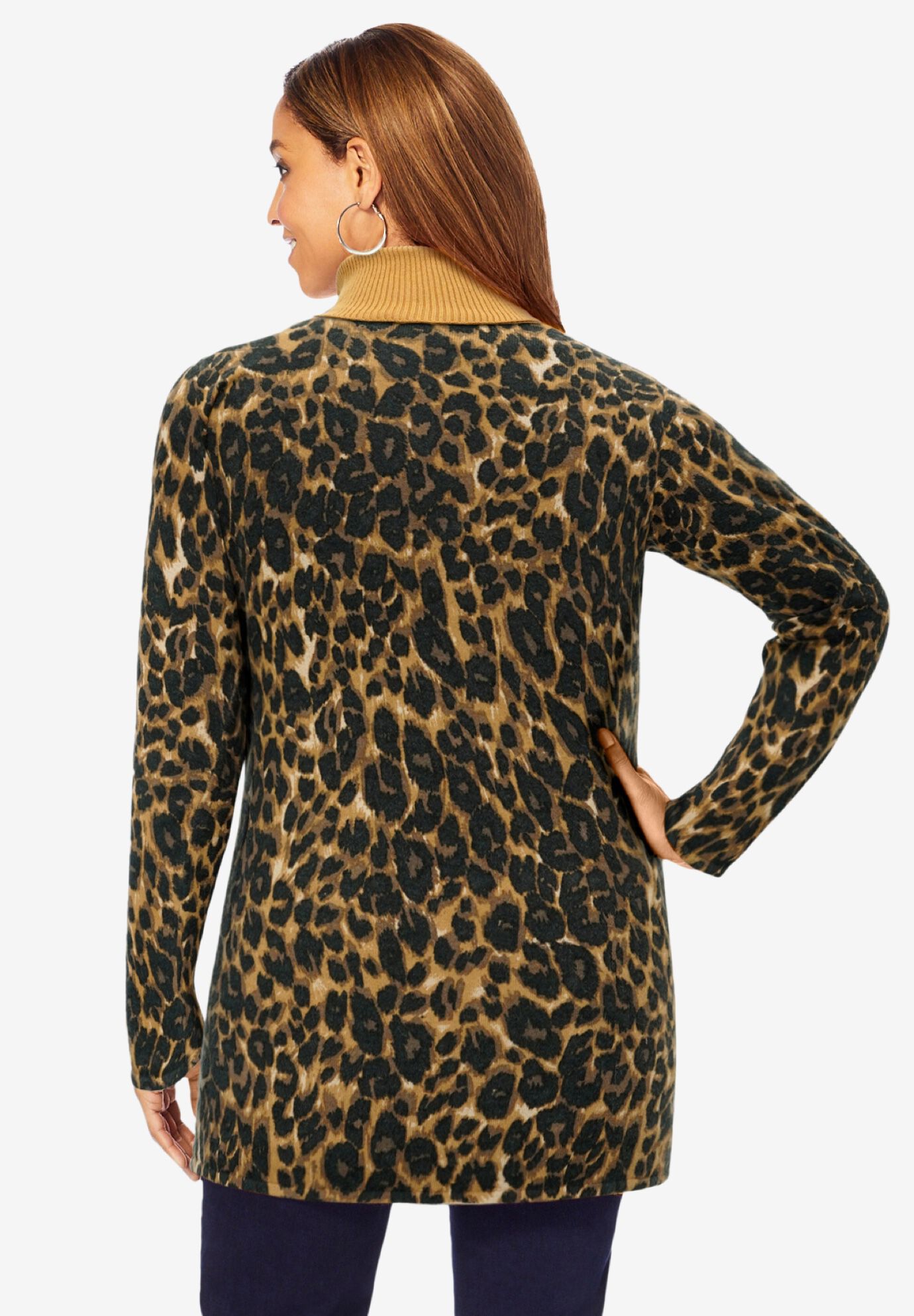 Carefree Cashmere Turtleneck, IVORY, alternate image number 2