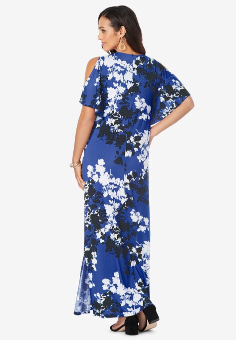 Cold Shoulder Maxi Dress, , on-hover image number null