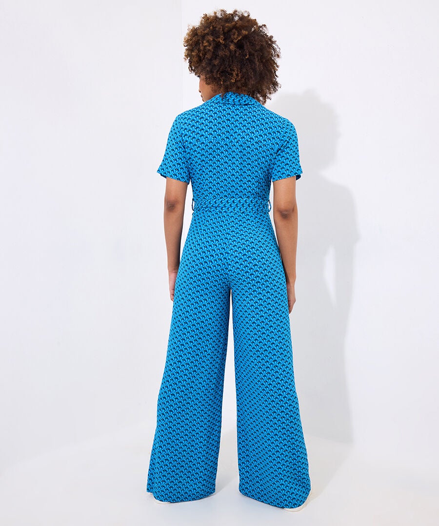 Zip Front Jumpsuit, DIAMOND GEO, alternate image number 2