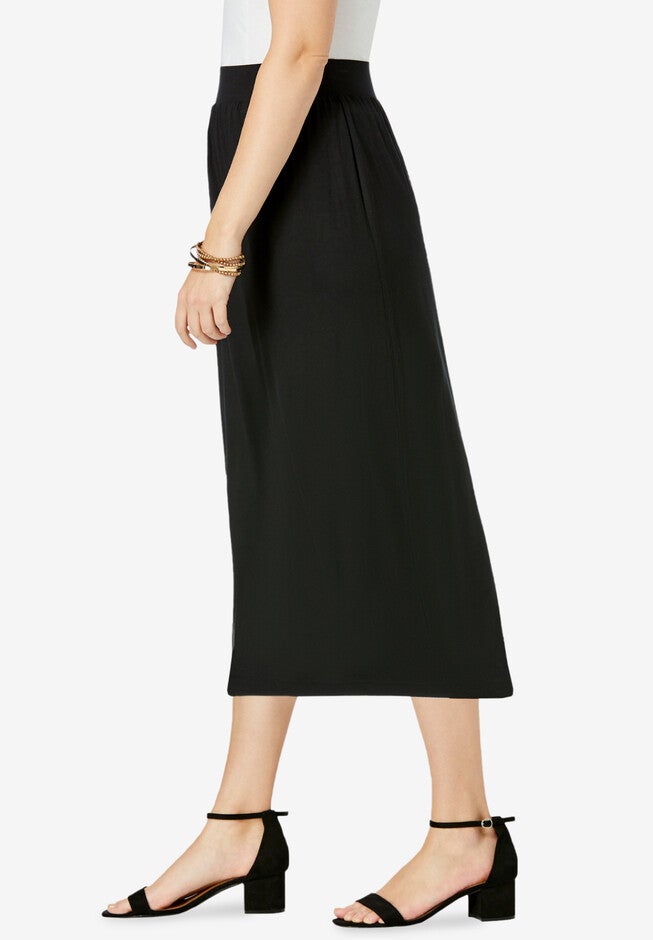 Everyday Knit Midi Skirt, , alternate image number null