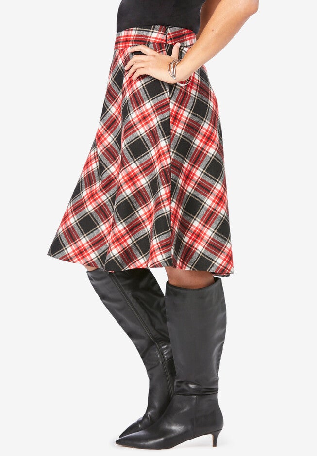 Wool-Blend Skirt, , alternate image number null