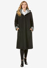 Contrast Hood Raincoat, IVORY HOUNDSTOOTH, hi-res image number null