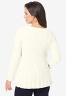 Chevron Fit & Flare Sweater, , on-hover image number 1
