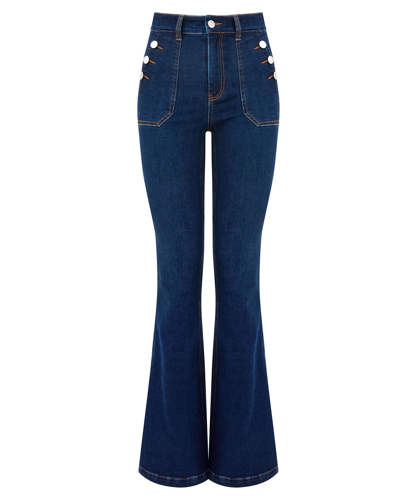 Western Bootcut Jean, DARK BLUE, alternate image number 4