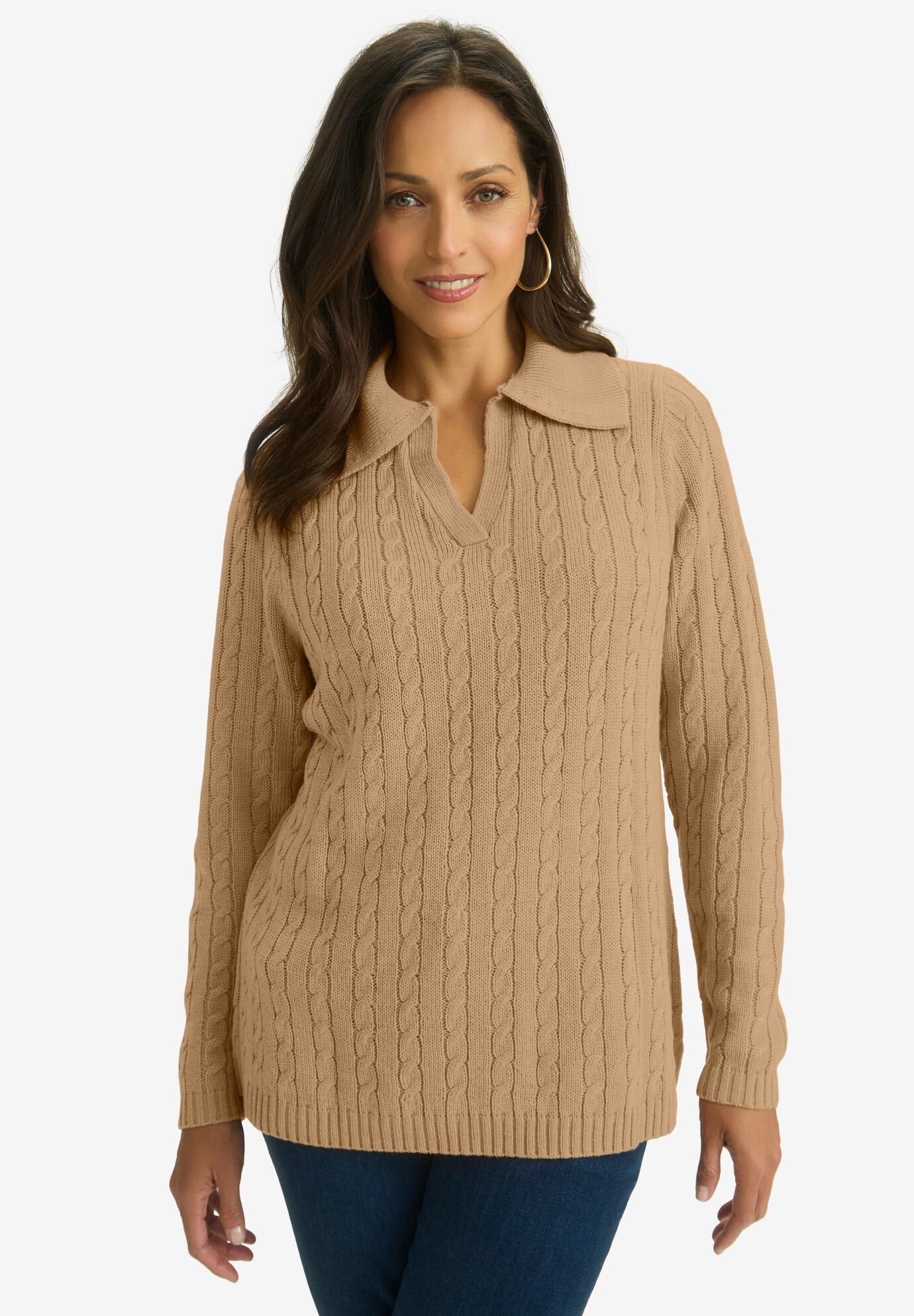 Pullover Cable Polo | OneStopPlus