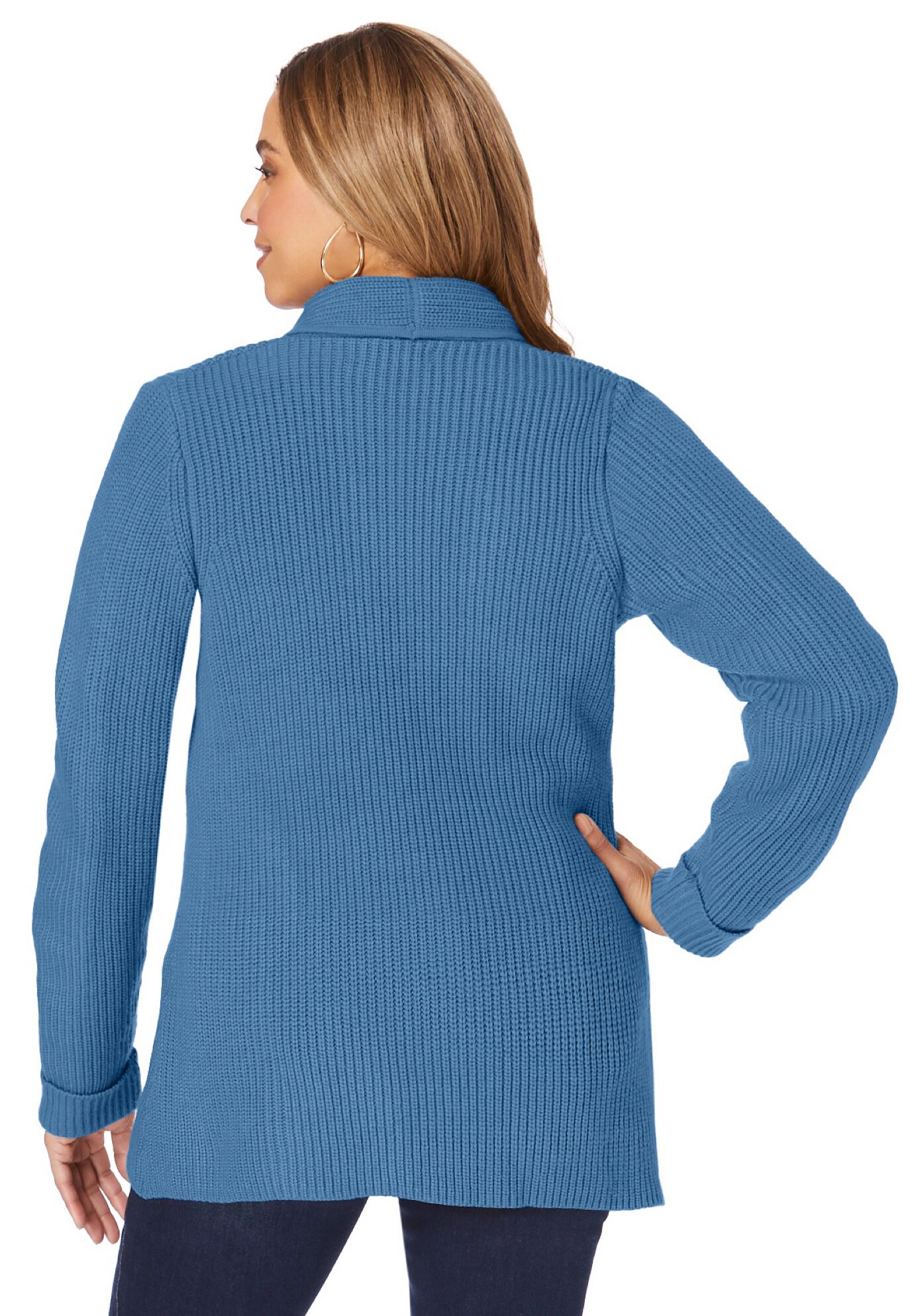 Shaker Blazer, DUSTY INDIGO, on-hover image number 1