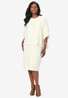 Cable Knit Cape Sweater Dress, UNKNOWN, hi-res image number null