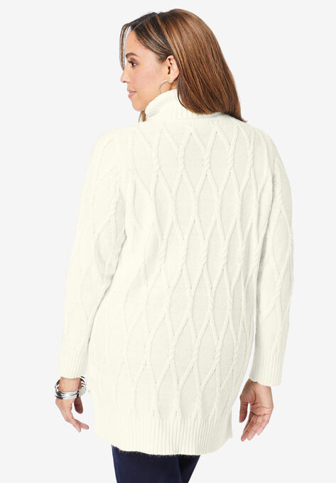 Cable Turtleneck Sweater, , on-hover image number null