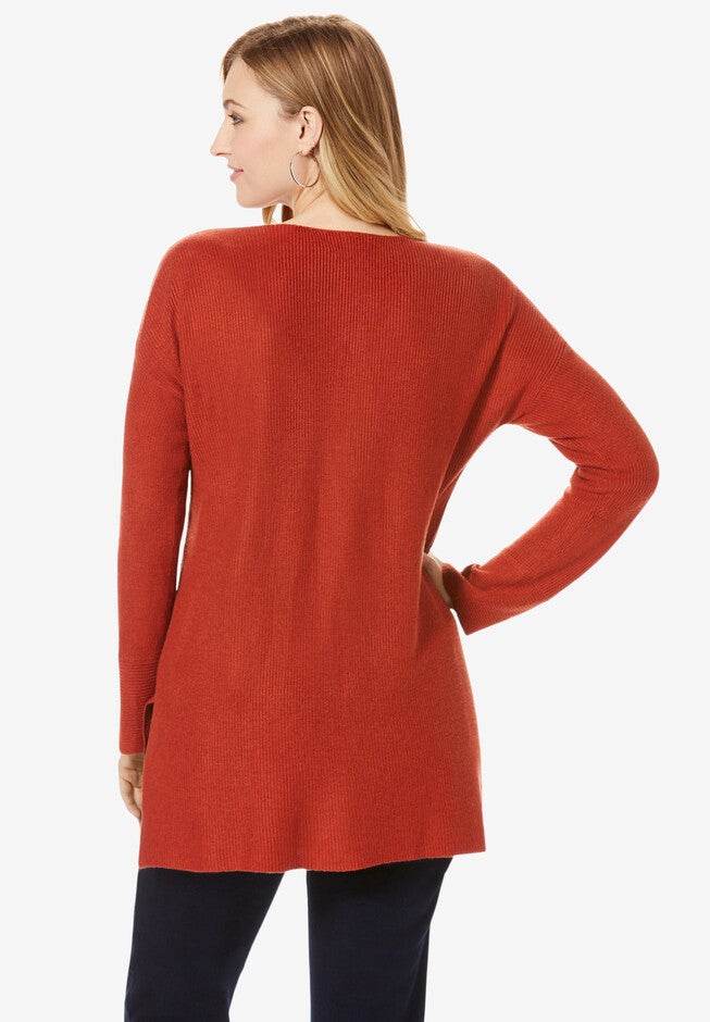 V-Neck Pullover Sweater, , on-hover image number 1