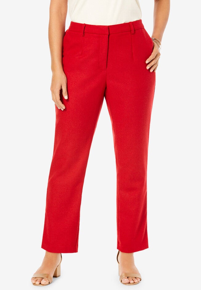 Wool-Blend Trousers, CLASSIC RED, hi-res image number 0
