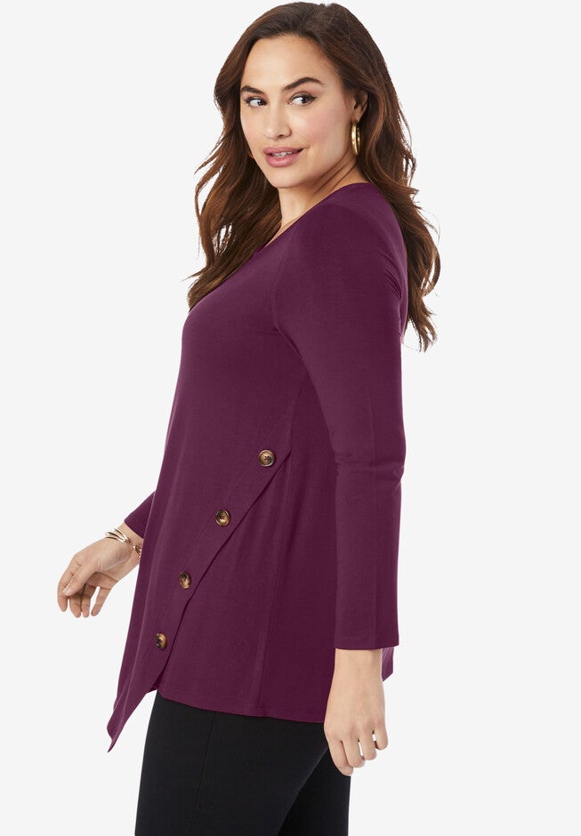 Side-Button Tunic, , alternate image number null