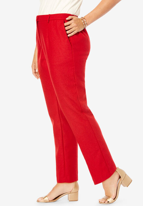 Wool-Blend Trousers, , alternate image number null