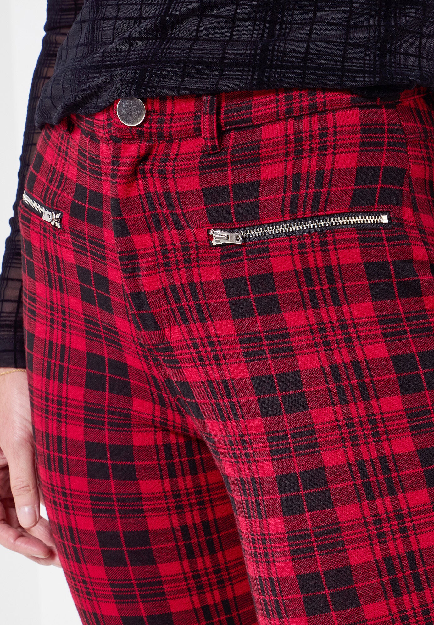 Plaid Legging, RED BOX PLAID, alternate image number 3