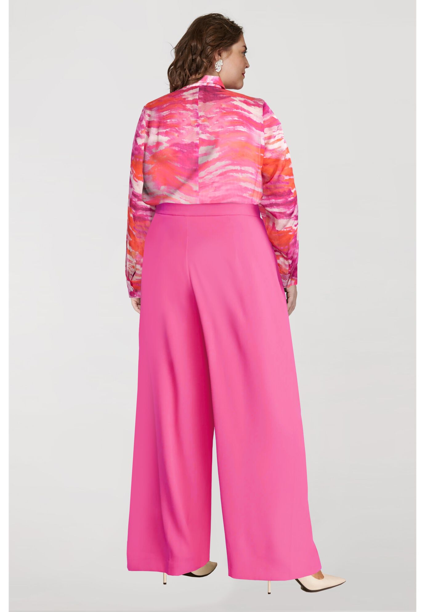 Button-Front Shirt, PINK, on-hover image number 1