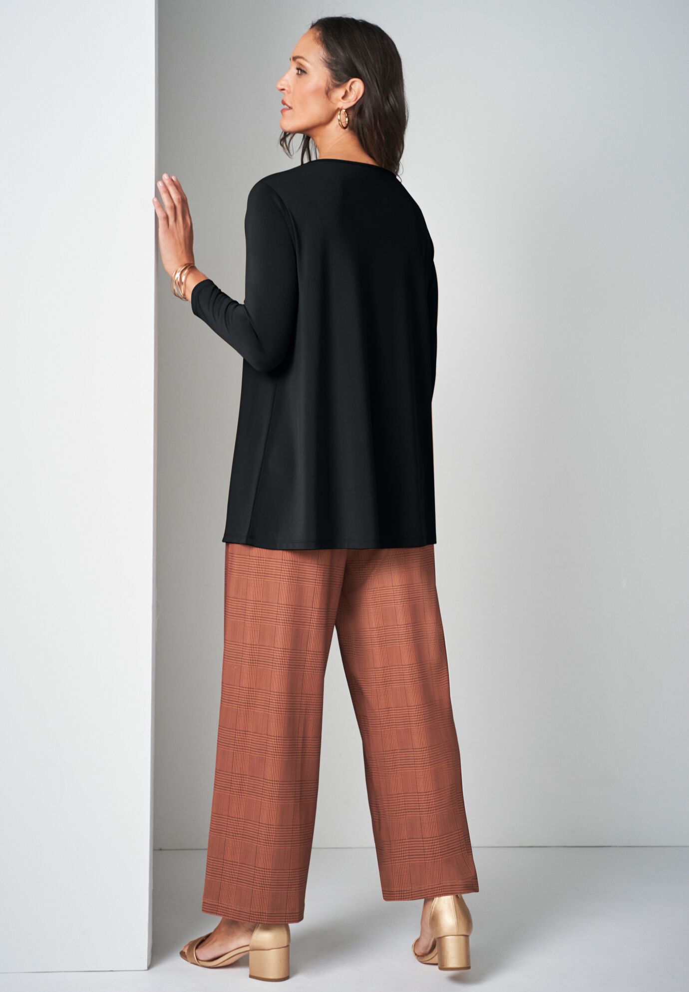 Keyhole Tunic, BLACK, alternate image number 2