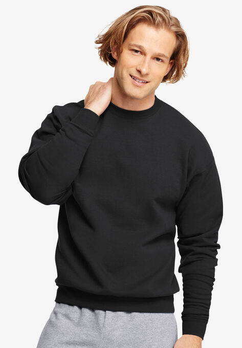 Hanes® ComfortBlend® EcoSmart® Crewneck Sweatshirt, BLACK, hi-res image number null