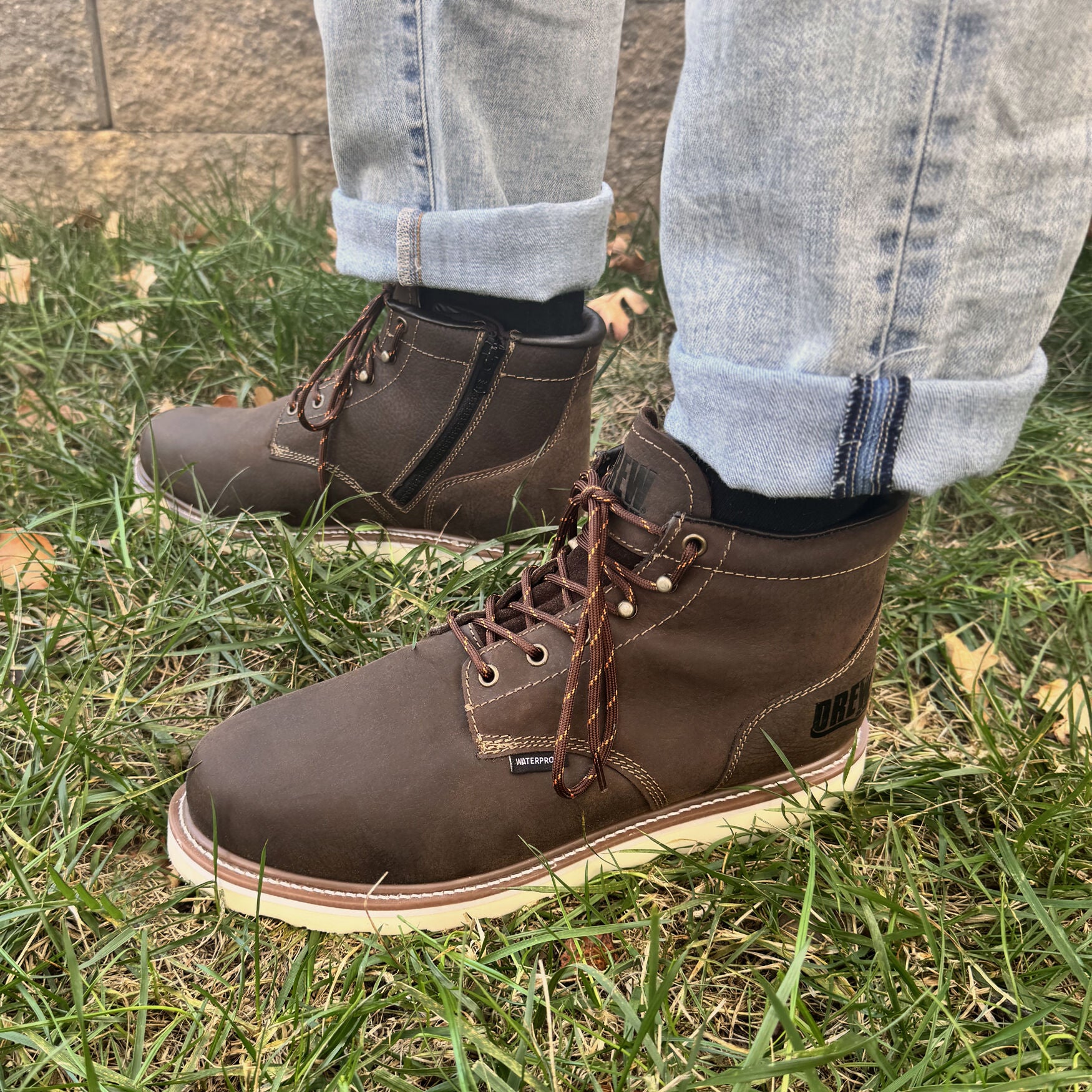 Burbank Waterproof Work Boot, CHOCOLATE BROWN, alternate image number 7