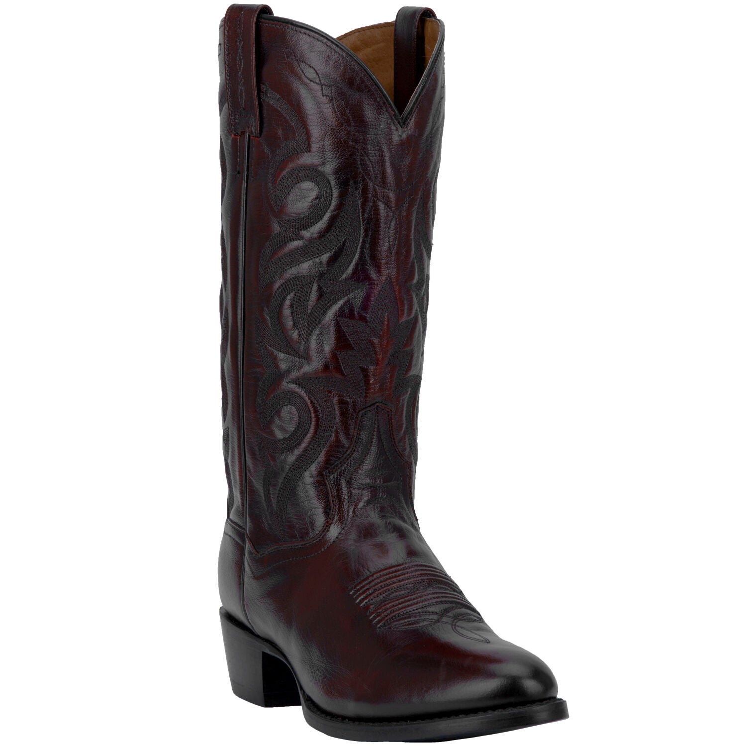 Dan Post 13 inches Cowboy Heel Boots, BLACK CHERRY, hi-res image number 0