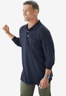 Longer-Length Long-Sleeve Shrink-Less™ Piqué Polo, , alternate image number null