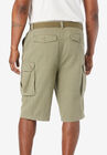 12" Side Elastic Cargo Short with Twill Belt, , on-hover image number 1
