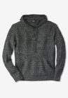 Shaker Knit Hoodie, BLACK MARL, hi-res image number null