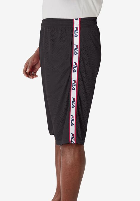 FILA® Tape Logo Shorts, BLACK, hi-res image number null