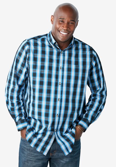 Long Sleeve Wrinkle Resistant Sport Shirt, , alternate image number null