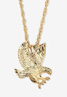 Gold Tone Eagle Charm Pendant with 24" Chain, GOLD, hi-res image number null