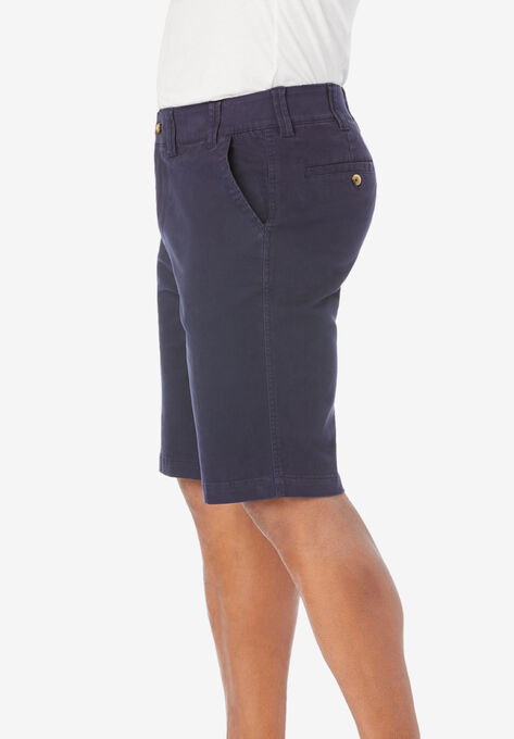 10" Flex Full-Elastic Waist Chino Shorts, , alternate image number null