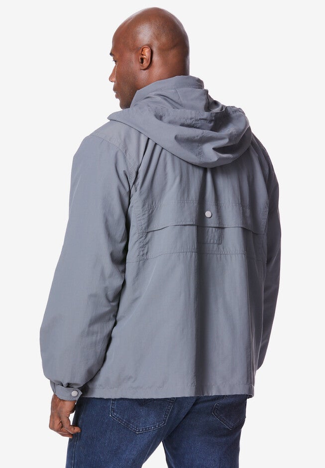 Fleece-lined Taslon® Anorak, , on-hover image number null