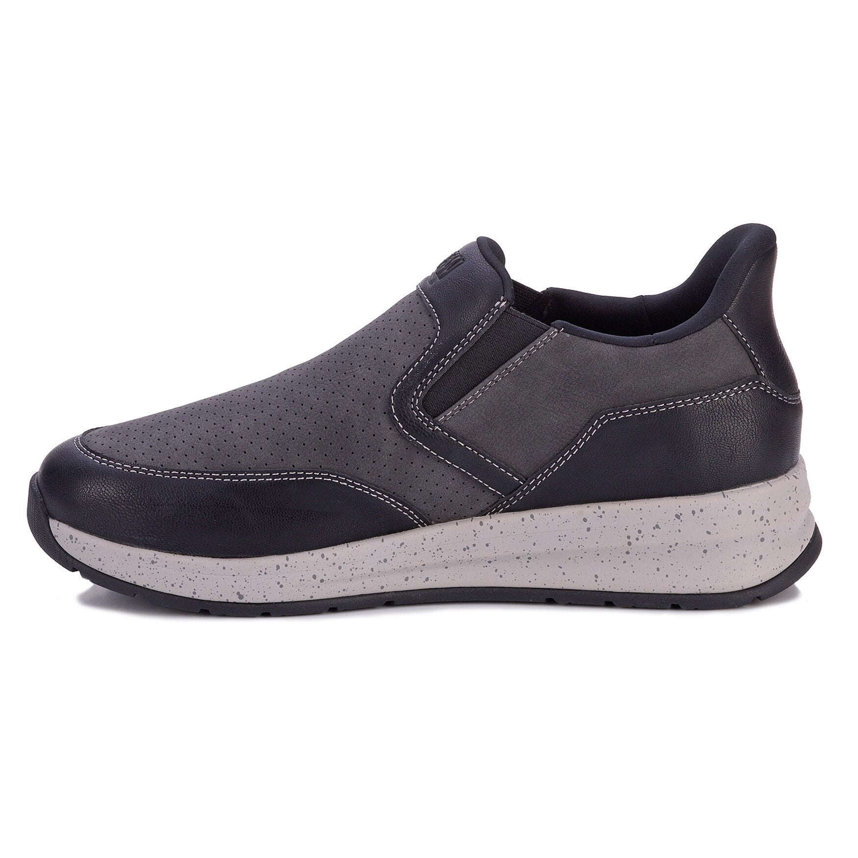 Caleb Twin Gore Loafer, BLACK, alternate image number 3