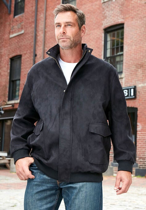 Microsuede Bomber Jacket, , alternate image number null