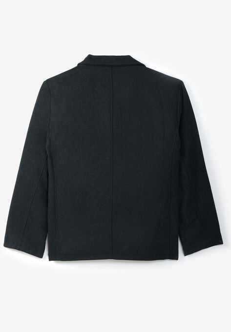 Liberty Blues™ Double-Breasted Wool Peacoat, , on-hover image number null