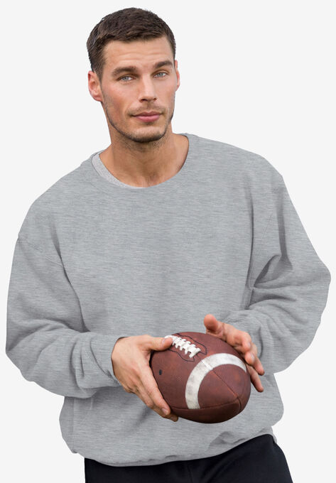 Hanes® Reverse Weave Crewneck, OXFORD GRAY, hi-res image number null