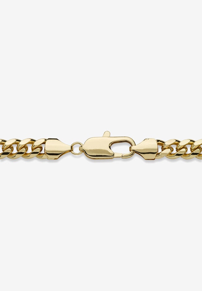 Men'S Gold Tone Curb-Link Chain Necklace (10.5Mm) 24 inches, , on-hover image number null