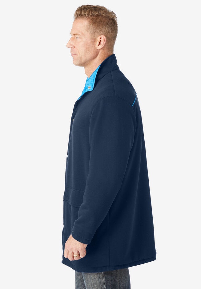 Reversible fleece nylon jacket, , alternate image number null