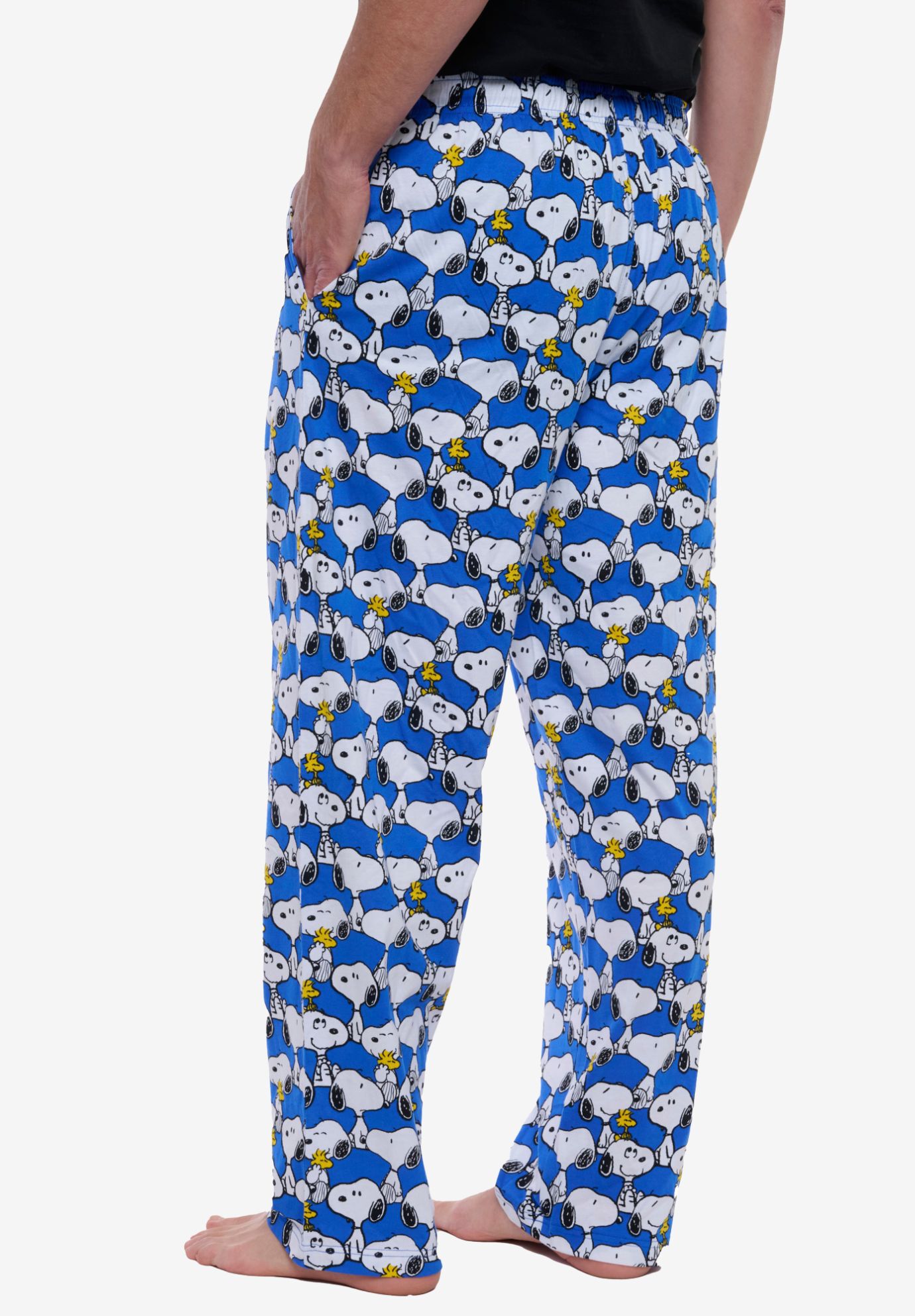 Peanuts Snoopy & Woodstock Pajama Pants Lounge Wear Sleepwear, BLUE, alternate image number 6