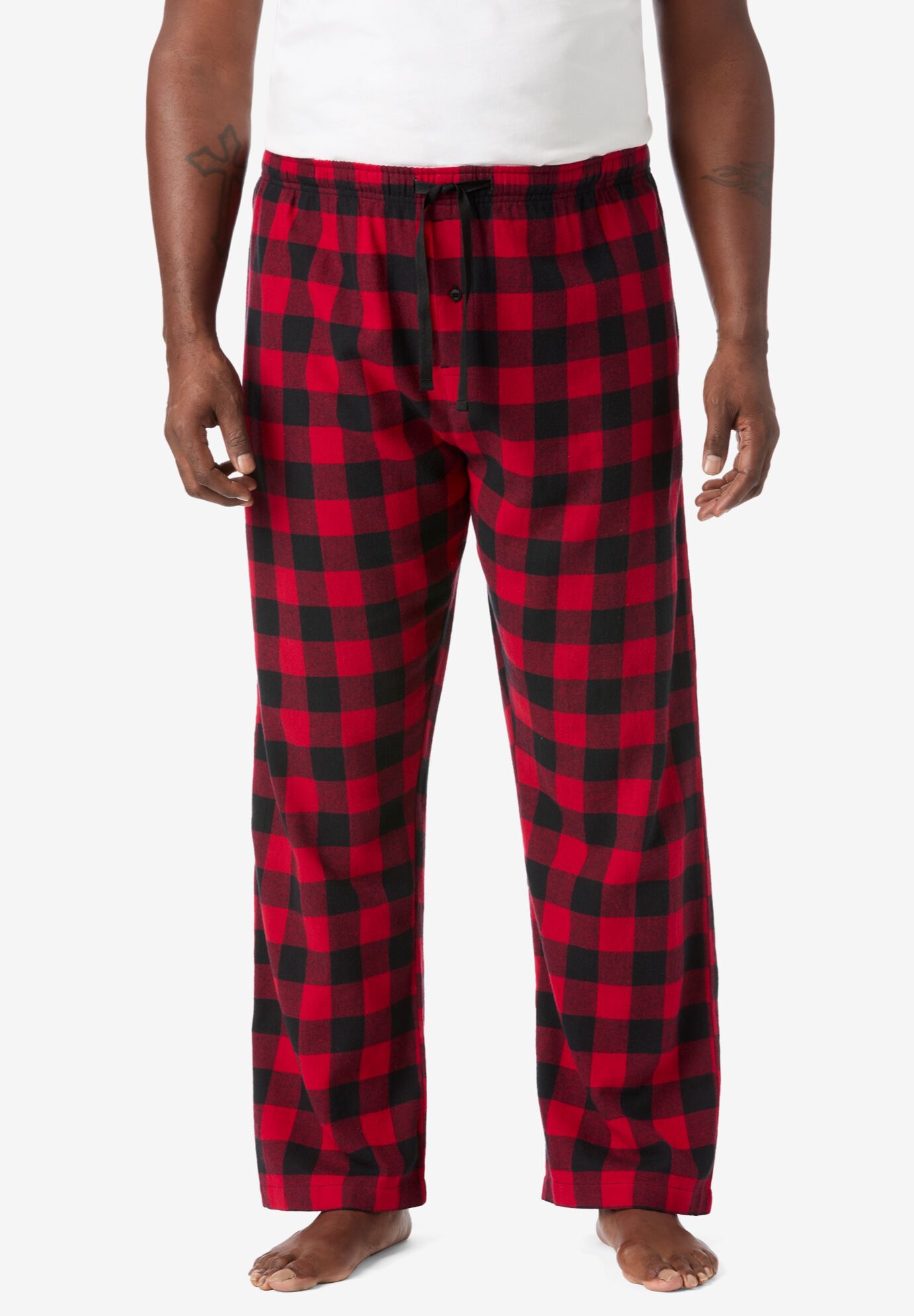 2-Pack Flannel Pajama Pants, HUNTER BLUE PLAID, on-hover image number 1