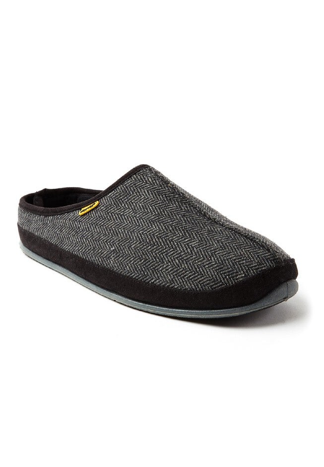 Deer Stags® Microsuede Slippers, BLACK, hi-res image number 0