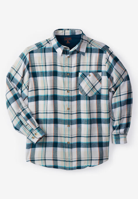 Boulder Creek™ Flannel Shirt, STONE PLAID, hi-res image number null