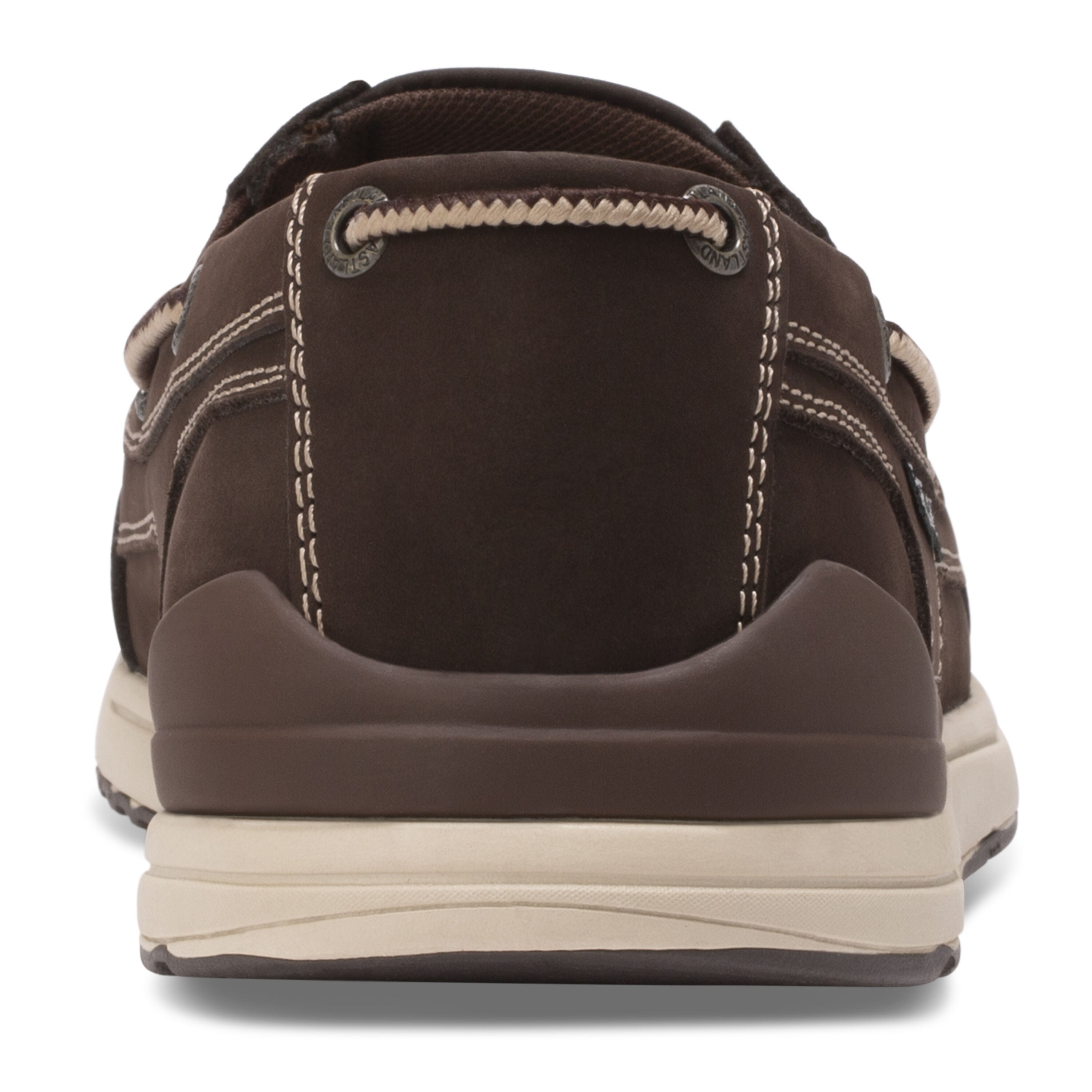 Thames Leather Boat Shoe Slip On, BROWN, on-hover image number 1