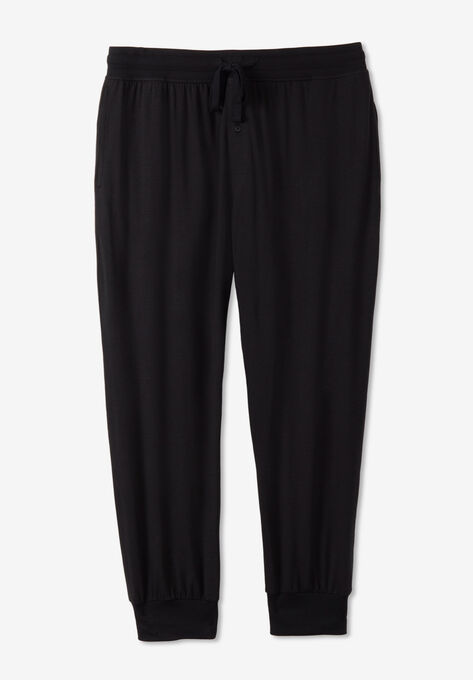 Hanes® Jogger Pajama Pants, BLACK, hi-res image number null