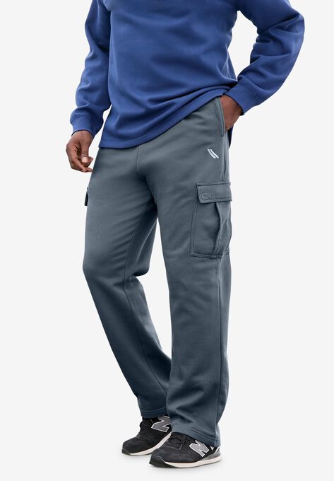Wicking Fleece Cargo Pants KS Sport™, HEATHER DARK SLATE, hi-res image number null