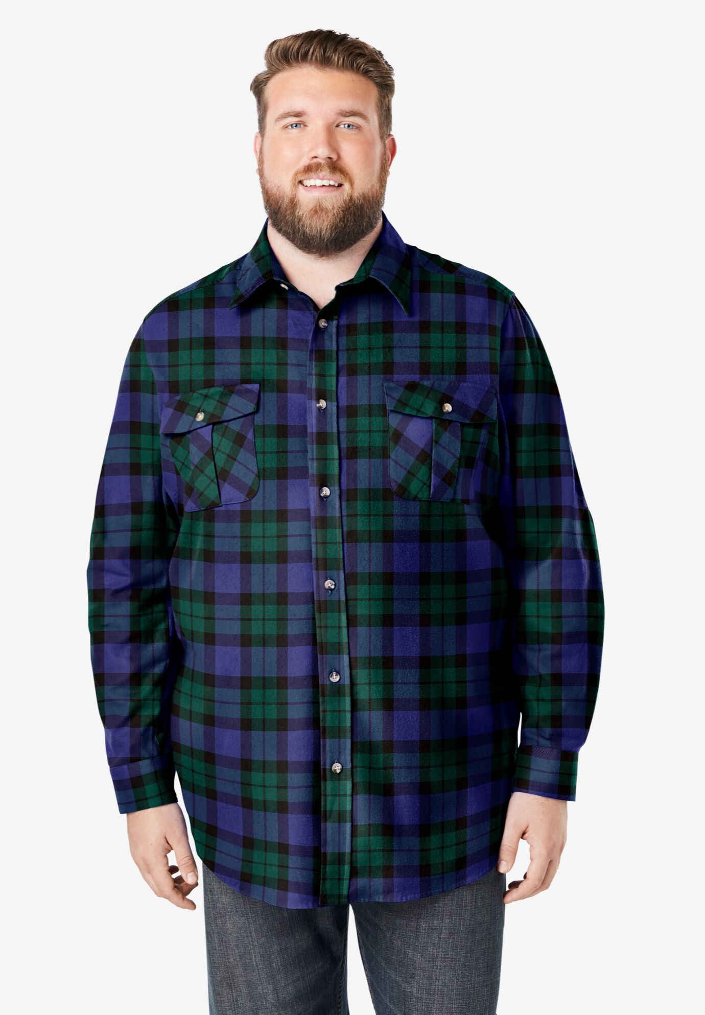 Signature Plaid Flannel Shirt, TARTAN PLAID, alternate image number 6