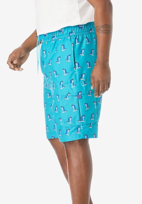 KS Island™ Printed Cargo Swim Trunks, , alternate image number null