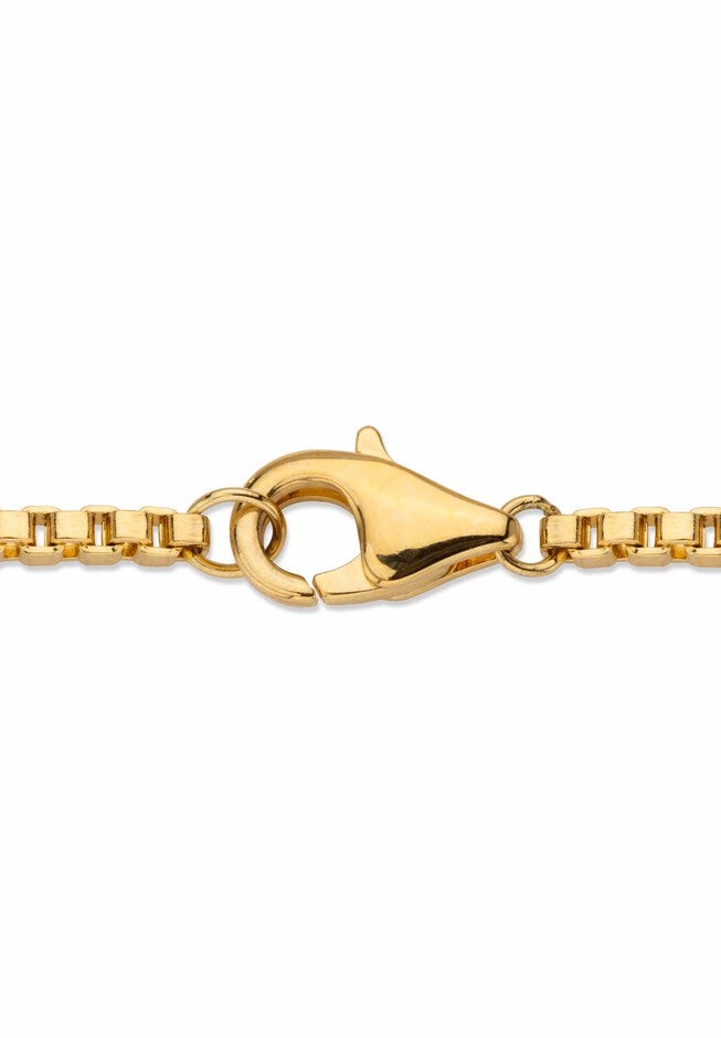 Gold-Plated Lion Head Pendant with Cubic Zirconia accents with 22 inches Chain, , on-hover image number null