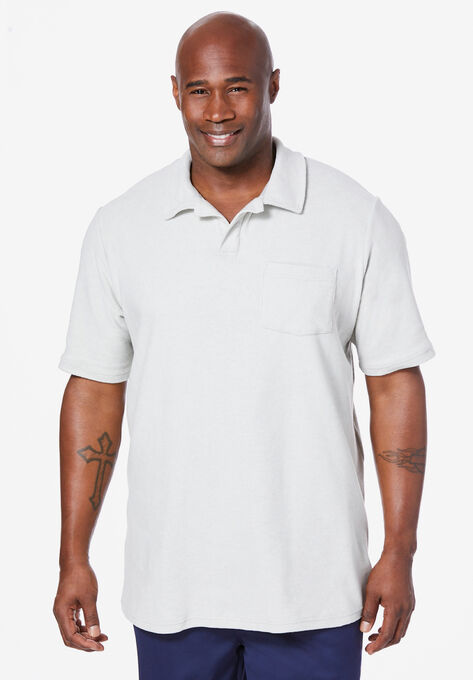 Lightweight Terry Polo by Meekos, GREY, hi-res image number null