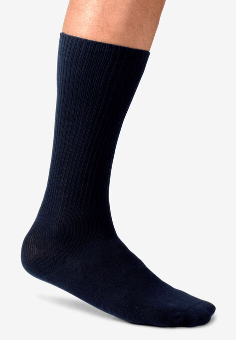 Diabetic Over-The-Calf Socks, NAVY, hi-res image number null