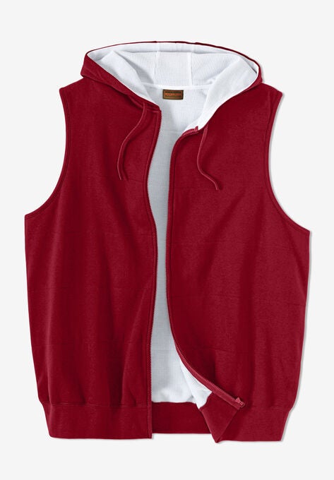BOULDER CREEK™ THERMAL LINED FLEECE VEST, RICH BURGUNDY, hi-res image number null
